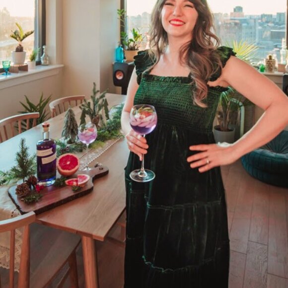 SOLD ELSEWHERE NWOT Hill House Home Velvet Ellie Nap Dress - Picture 4 of 5